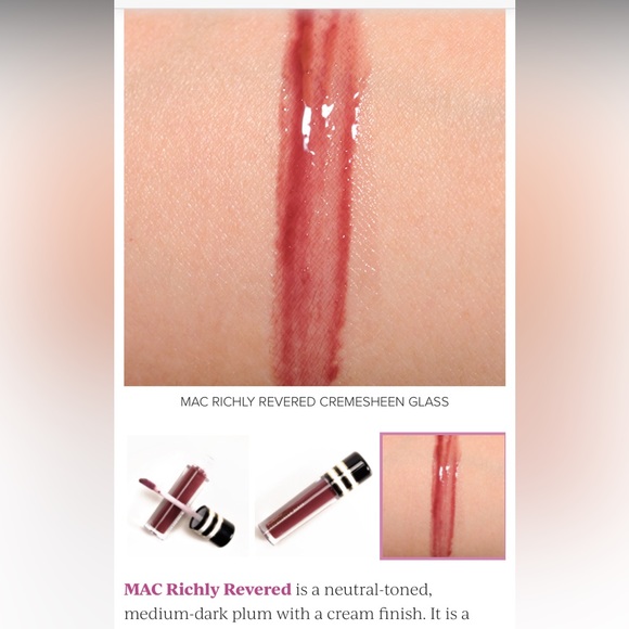 RICHLY REVERED MAC CREMESHEEN GLASS Limited Edition - Picture 5 of 11